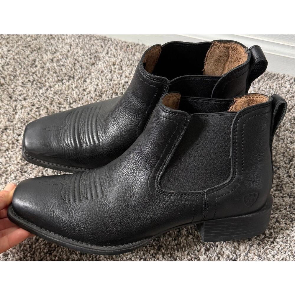 ARIAT Booker Chelsea wide square toe western boot men's size 8D